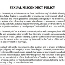 A Look at Salve’s Sexual Misconduct Policy and Process